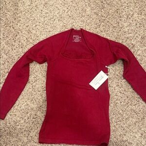 Grace & Lace Red Long Sleeve Top